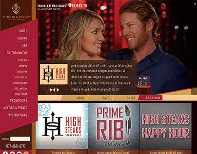 TVCR BROWSER_DINING_GREYDROPMENU Thunder Valley Casino Resort Website